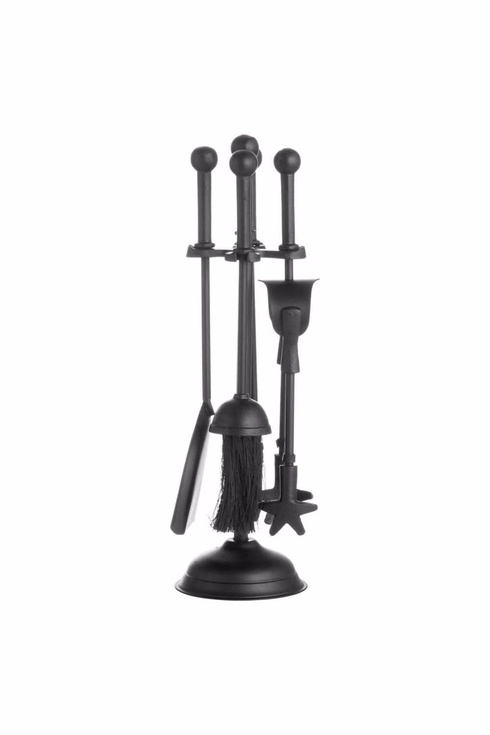 KDMD Black Ball Topped Fireplace Companion Set – 2