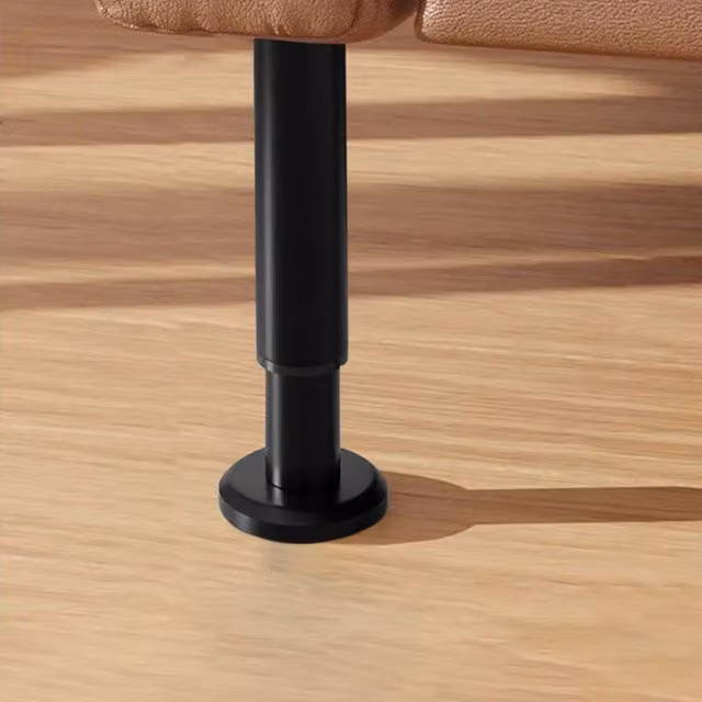Garden Sanctuary 4-Pack Matt Black Lacquered Metal Replacement Legs for Furniture