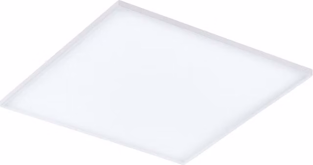 Loops Modern Square White Slim LED Ceiling Light, 33W, 4000K, W/D/H: 59.5 x 59.5 x 6.0 cm