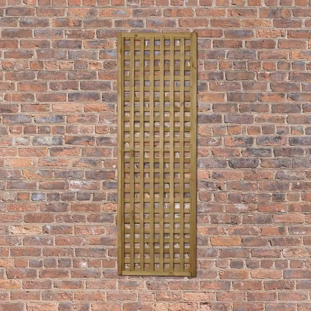 Forest Garden Premium Brown Wooden Framed Trellis Support, Width: 30 cm
