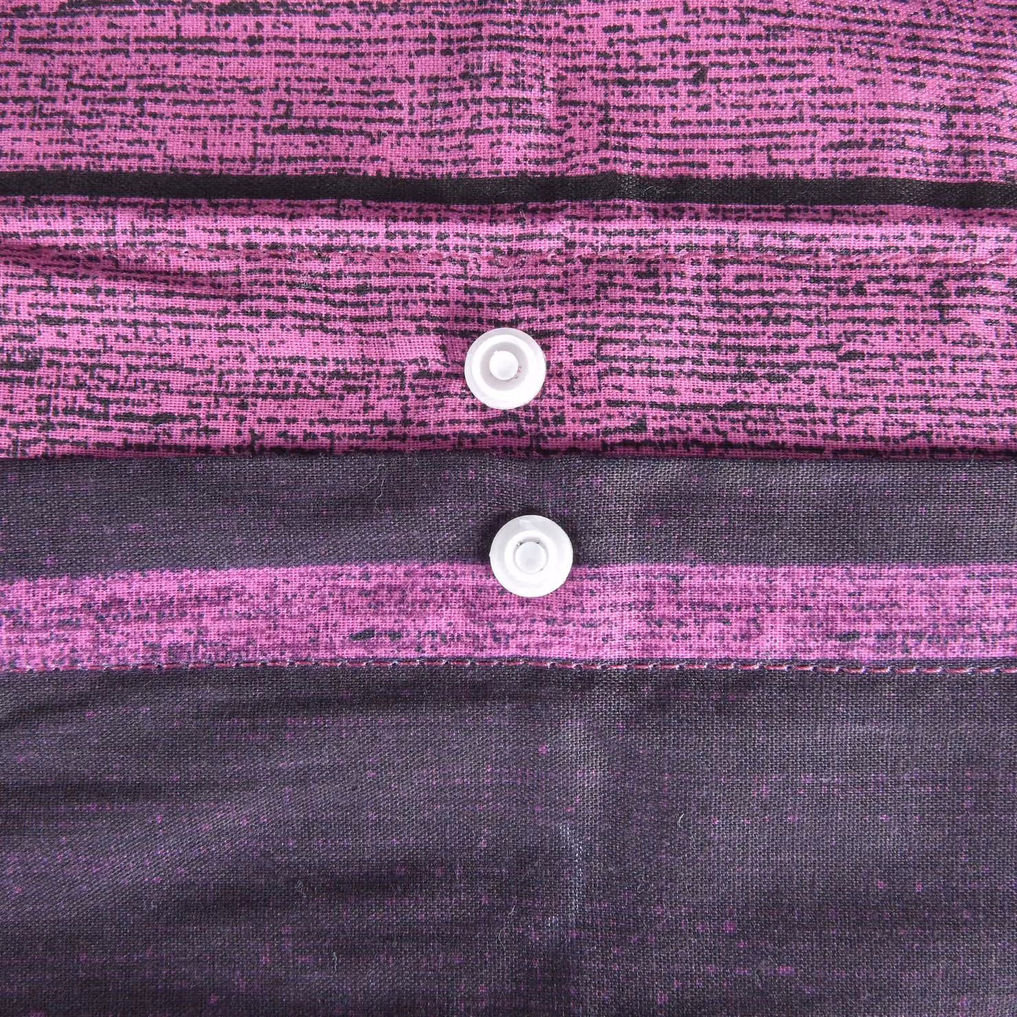 Smart Living Reversible Striped Polycotton Textured Duvet Cover and Pillowcases, Purple, Single (90 x 200 cm) – 3
