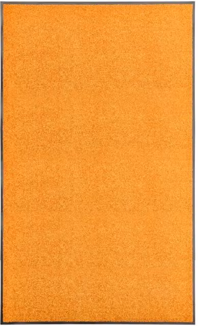 Berkfield Home Washable Non-Slip Orange Doormat W: 90 cm, L: 150 cm – 1