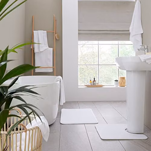 Catherine Lansfield White Cotton Bath Towel – 3