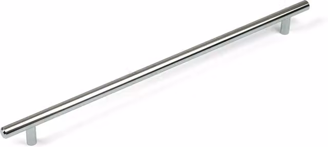 Classic T-Bar Handle in Polished Chrome, Silver, Length: 380 mm