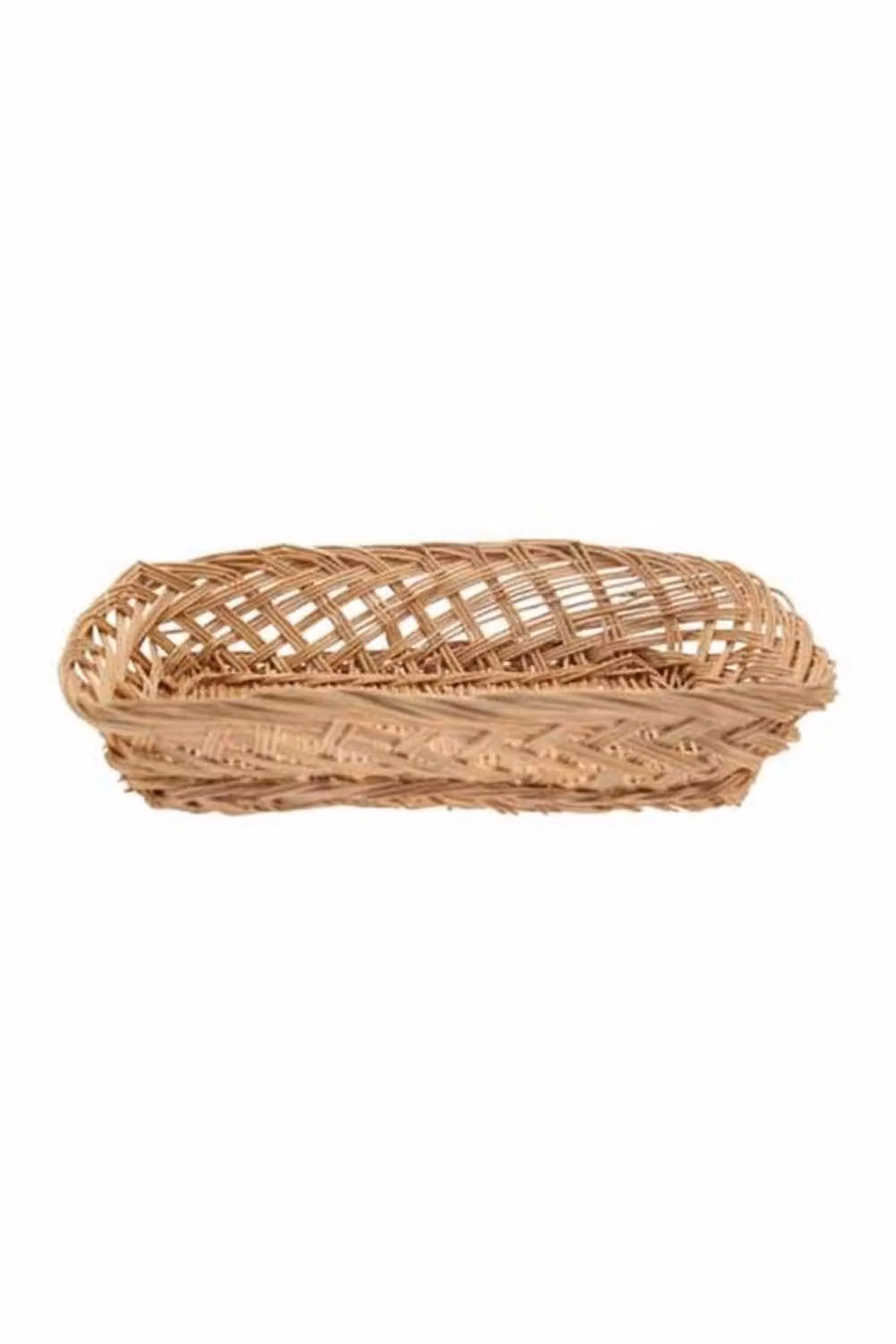 KDMD Rectangle Fruit Basket Set of 2 in Light Brown Wood, 25 cm – 2