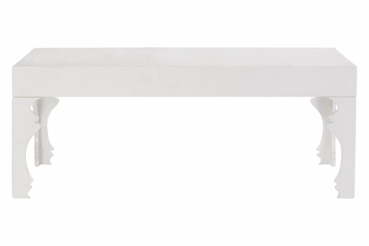 Orsina Rectangular High Gloss White Coffee Table – 2