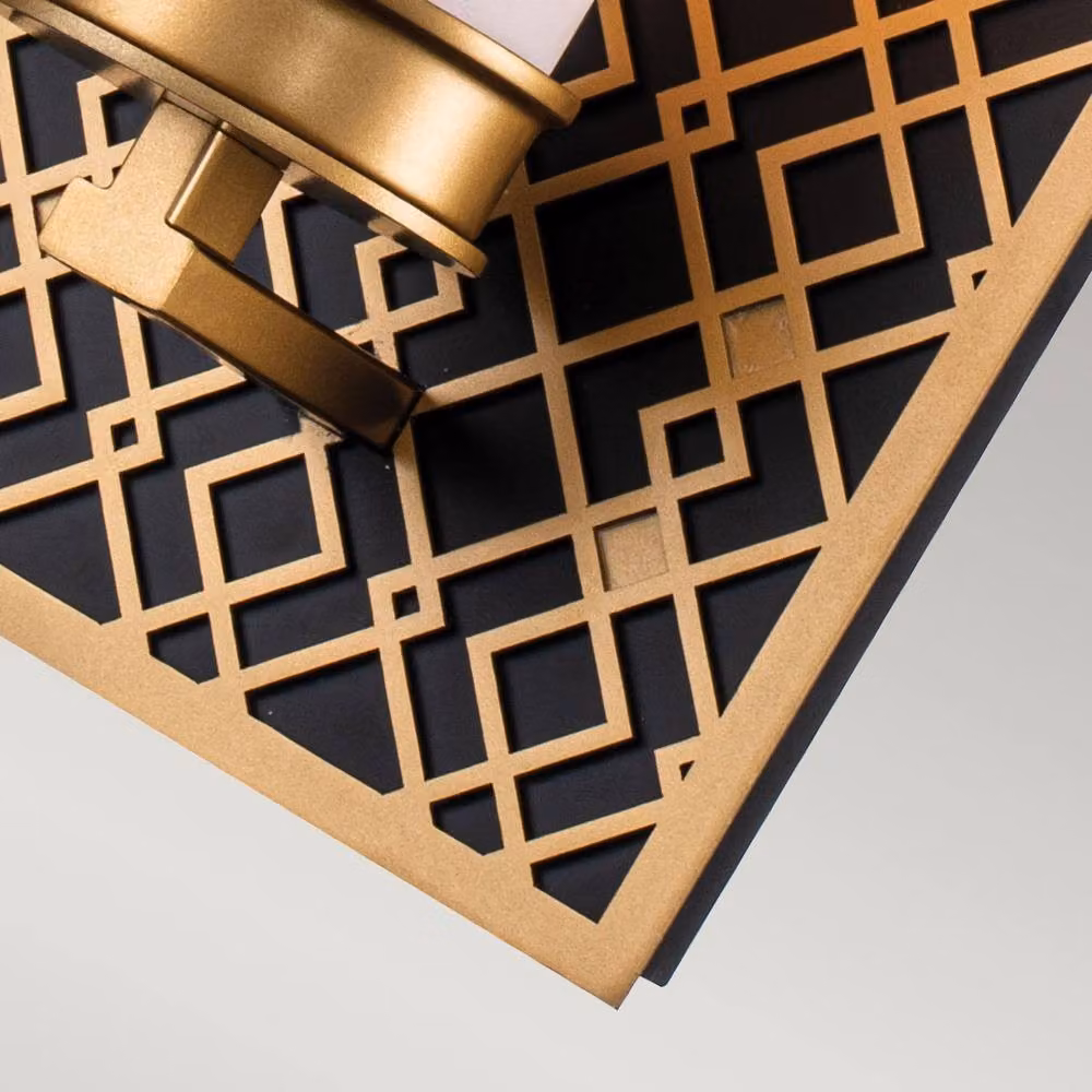 Netlighting Ziggy Gold Bathroom Wall Lamp IP44 – 3
