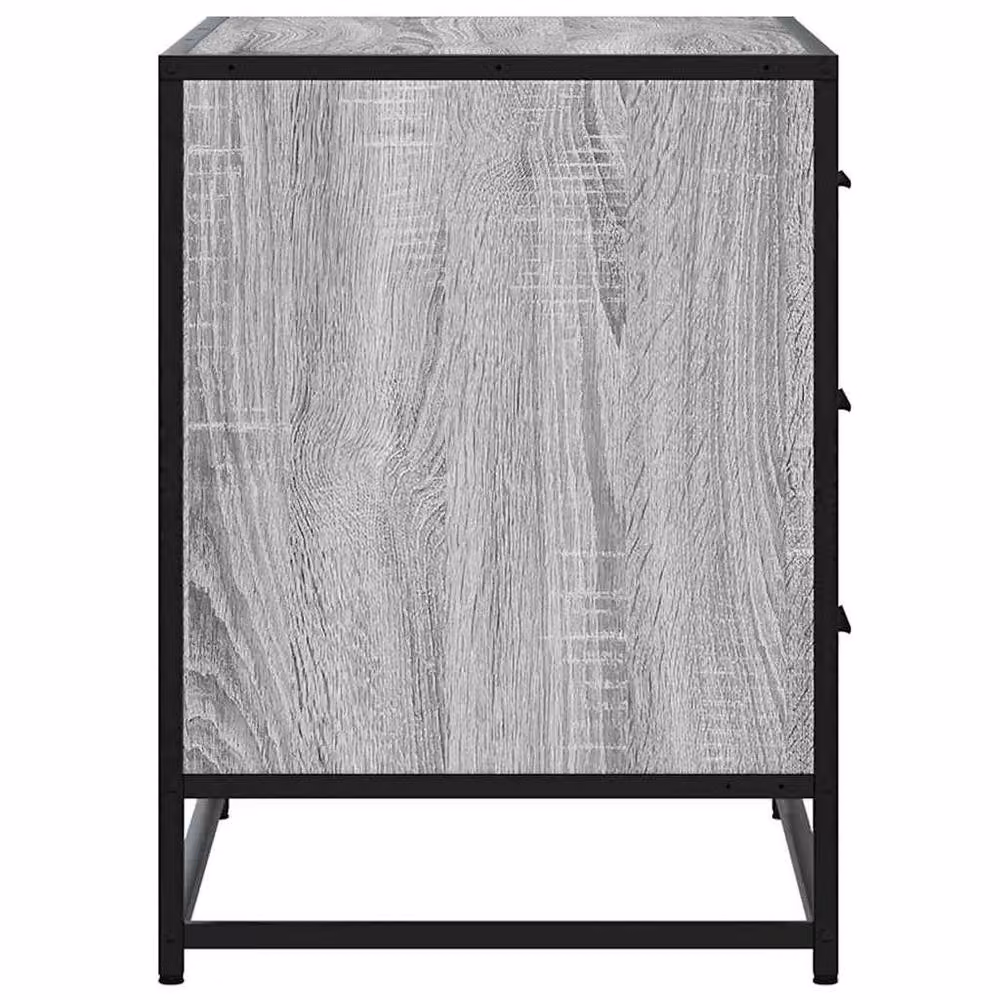 Berkfield Home Elegant Grey Sonoma Drawer Cabinet, W/D/H: 70 x 41 x 56 cm – 3