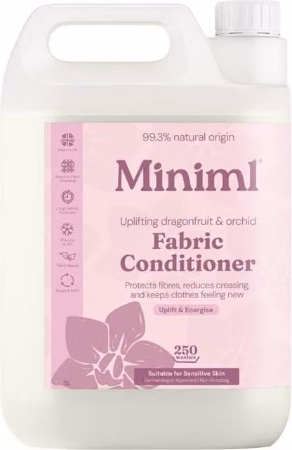 MINIML Uplifting Dragonfruit and Orchid Fabric Conditioner, 5 l, White