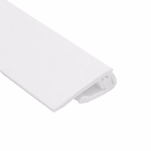 Cesco AM Clad Antimicrobial PVC Hygiene Cladding Two Part Edge Trim, White, Length: 3 m