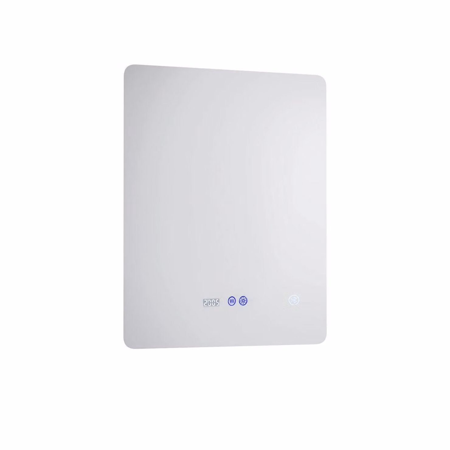 Nes Home Bluetooth LED Bathroom Mirror with Motion Sensor and Clock, Silver, W: 50 cm, H: 70 cm – 2