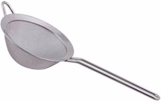 Dexam Silver Stainless Steel Fine Mesh Round Sieve, Diameter: 12.5 cm