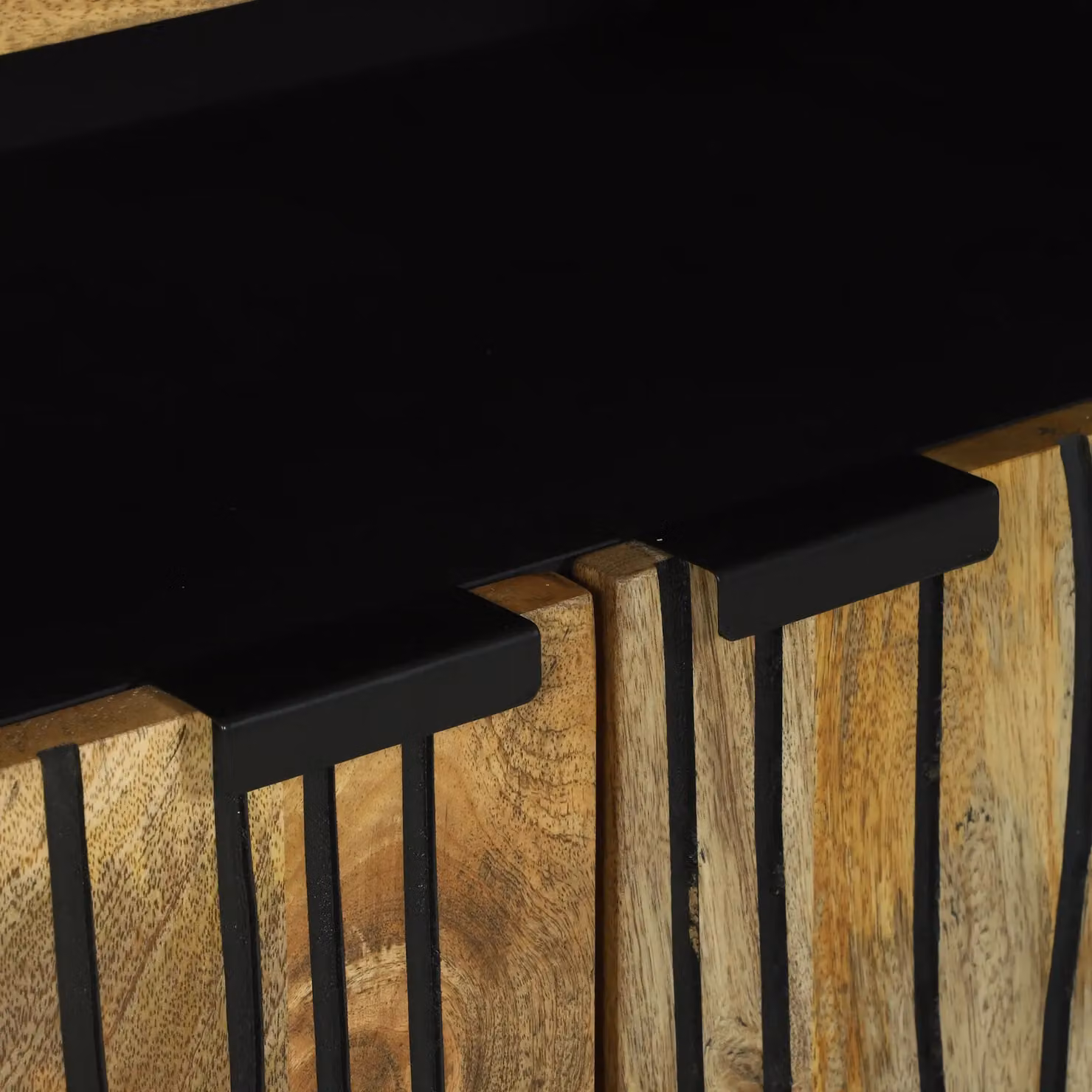 Berkfield Home Modern Mango Wood Sideboard in Brown, W/D/H: 60 x 33.5 x 75 cm – 6
