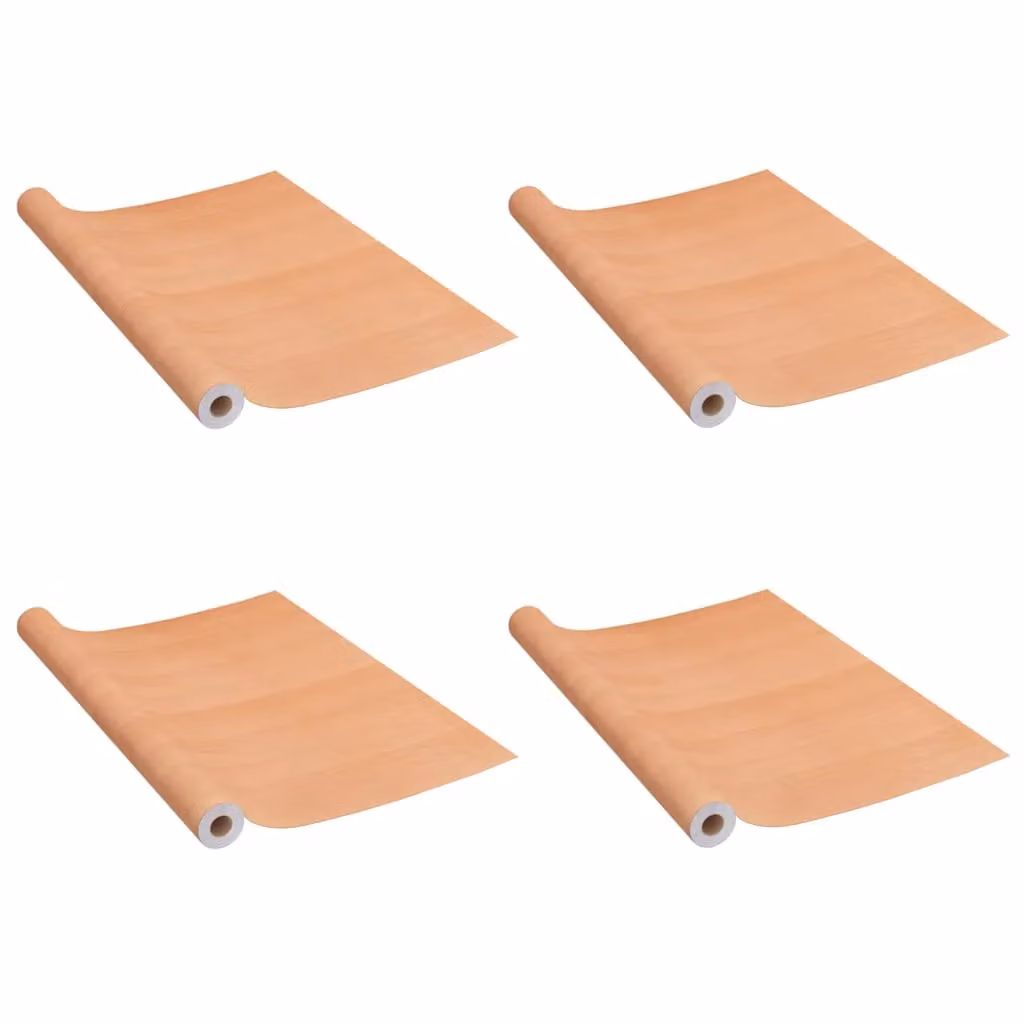 Berkfield Home Self-adhesive Japanese Oak PVC Furniture Film, 2 Pack, Beige, W: 90 cm, H: 500 cm