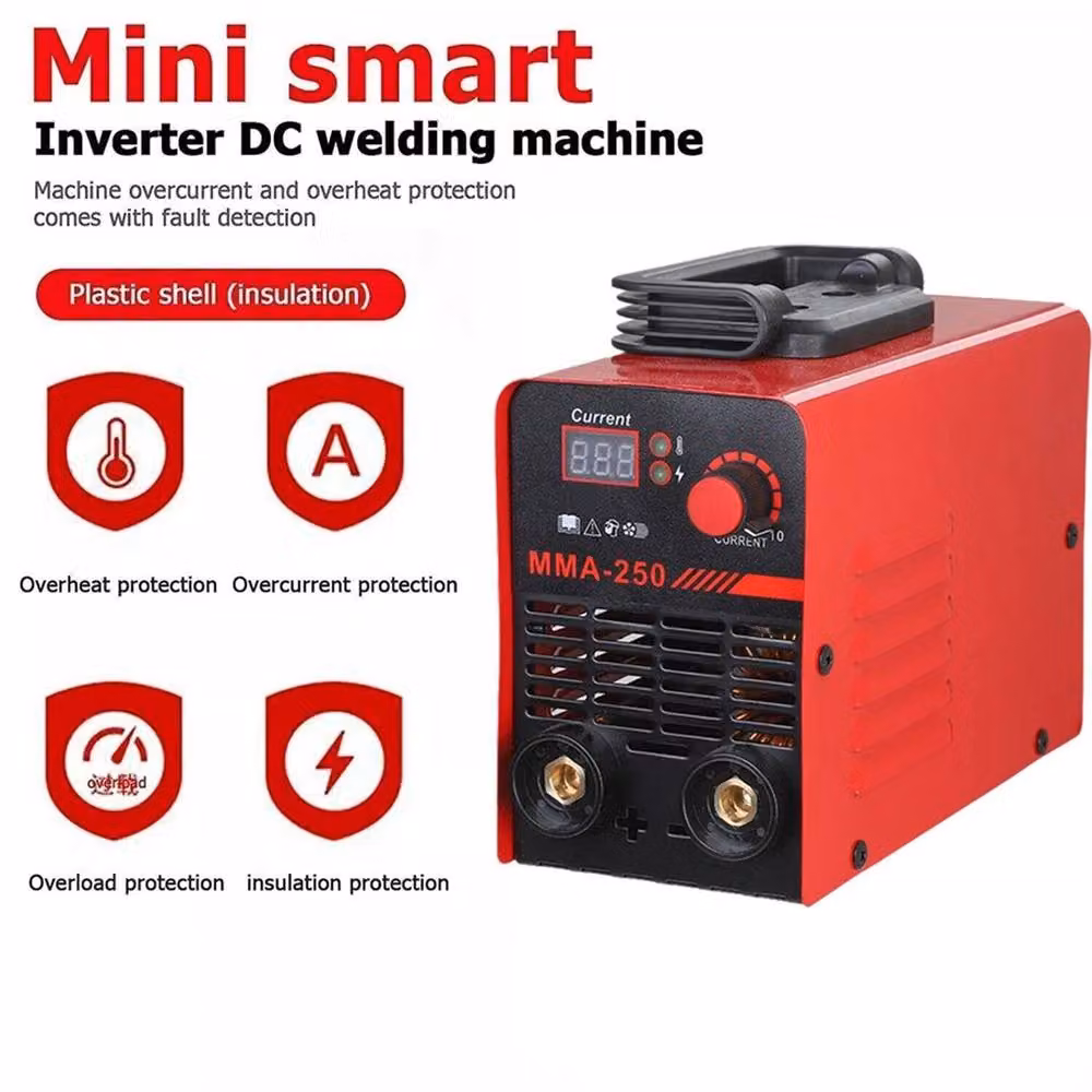 SPETLEK Mini Portable ARC MMA-250 Amp IGBT Inverter Welder, Red – 2