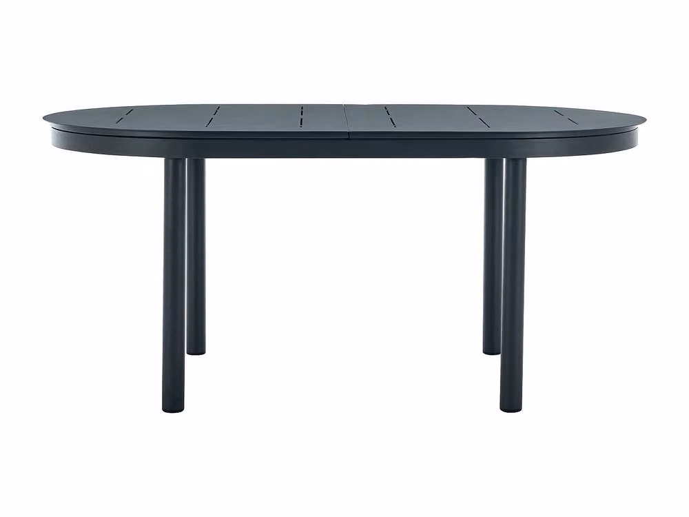 MYLIA Extendable Aluminium Garden Dining Table in Anthracite Grey – 2