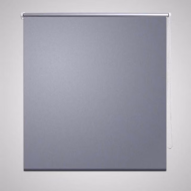 Berkfield Home Grey Blackout Roller Blind, Thermal Insulating, W: 160 cm, H: 230 cm