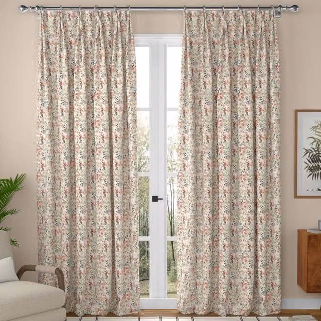 ANTE DECOR Zoe Made To Measure Pink Blackout Cotton Curtains
