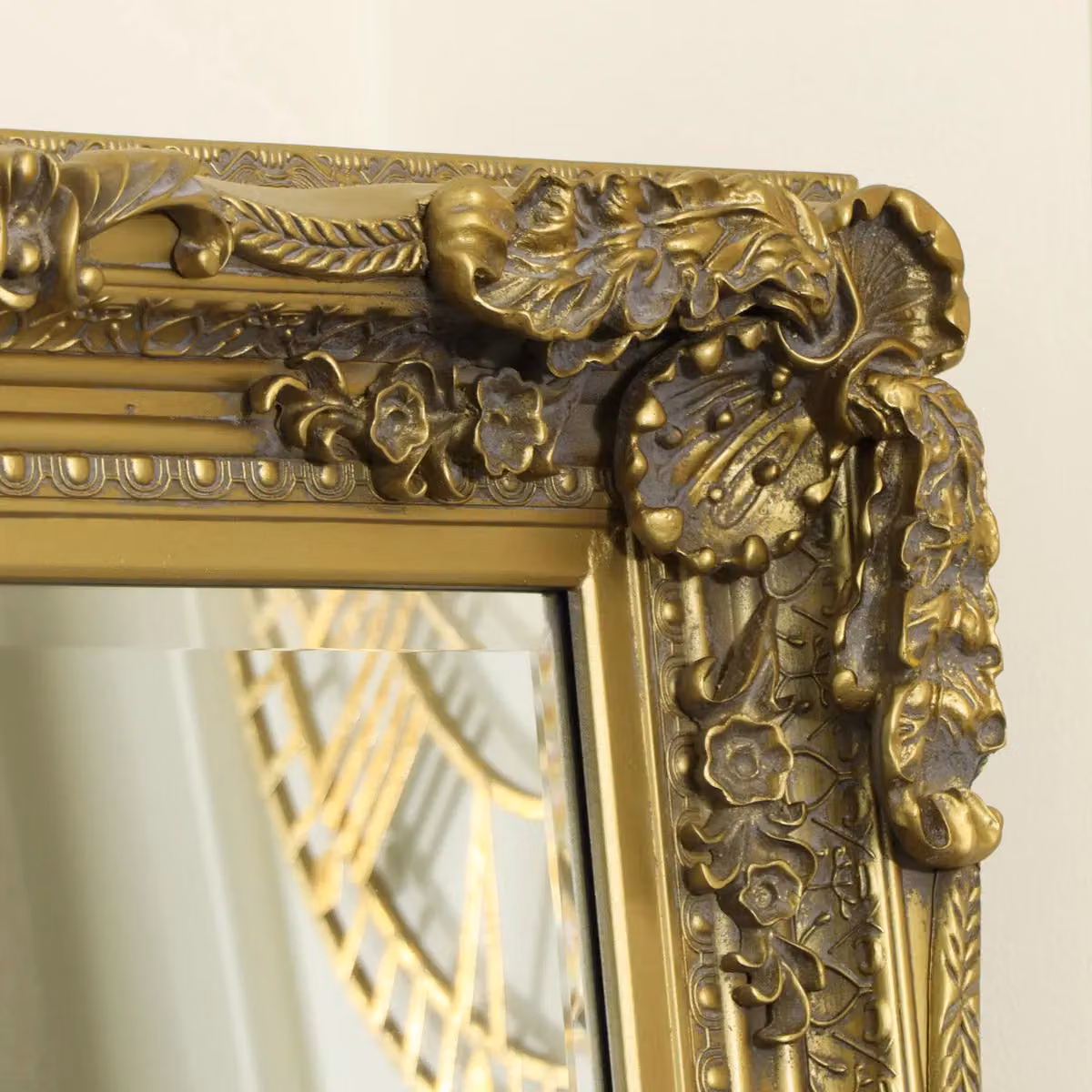 Melody Maison Large Ornate Gold Wall or Leaner Mirror, W: 78 cm, H: 158 cm – 2