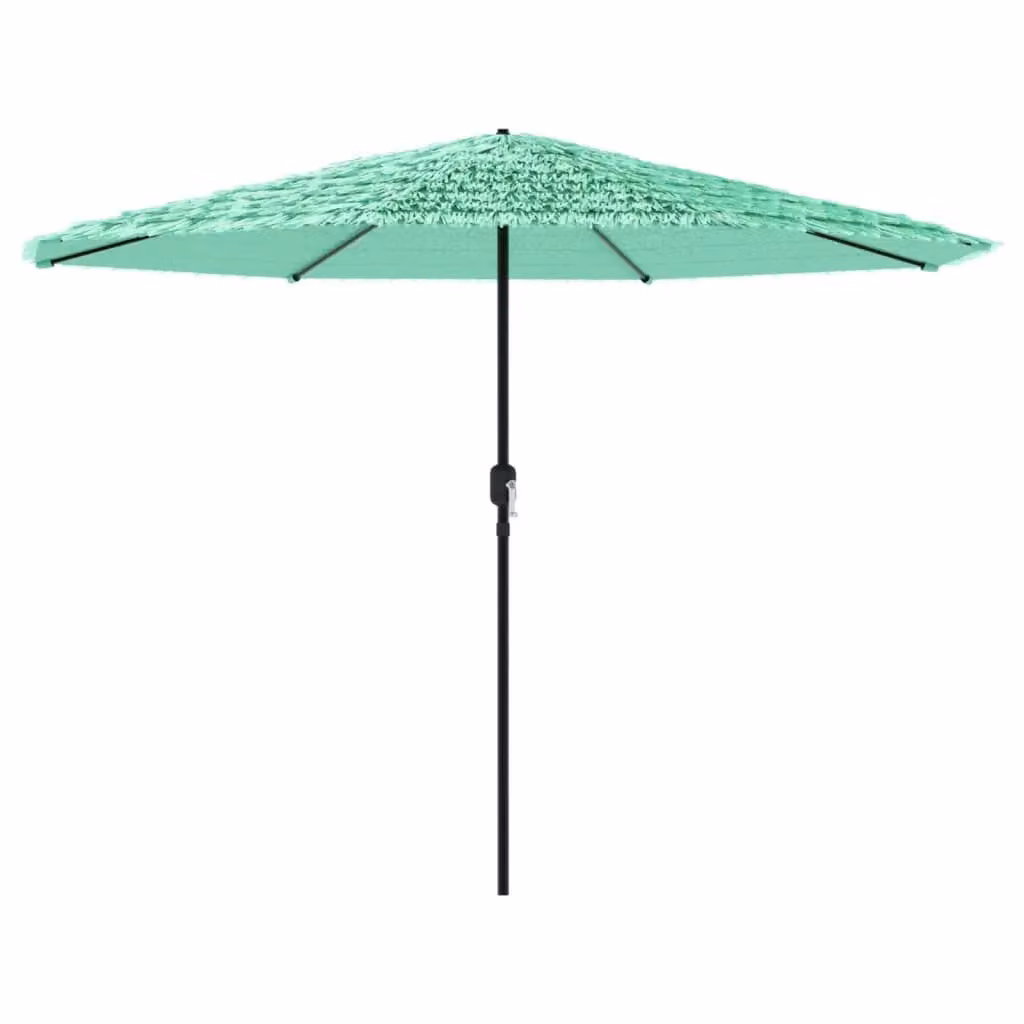 Berkfield Home Green Garden Parasol with Steel Pole, W/D/H: 324 x 324 x 247 cm – 2