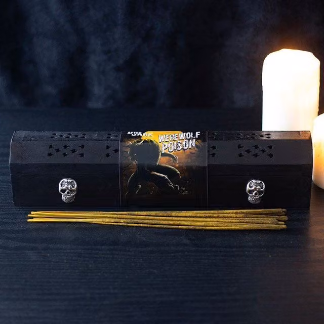 Something Different Werewolf Poison Incense Box in Black, Yellow and Silver – 3