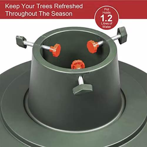The Christmas Workshop 70279 Universal Tabletop Christmas Tree Stand, Green, W/D/H: 39 x 39 x 16 cm – 4
