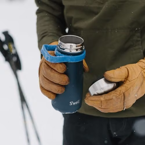 S'well Azurite Stainless Steel Vacuum-Insulated Traveler Mug, Blue, 470ml – 4