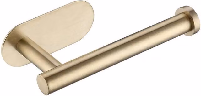 PAWNORA Self Adhesive Stainless Steel Toilet Paper Holder, Gold