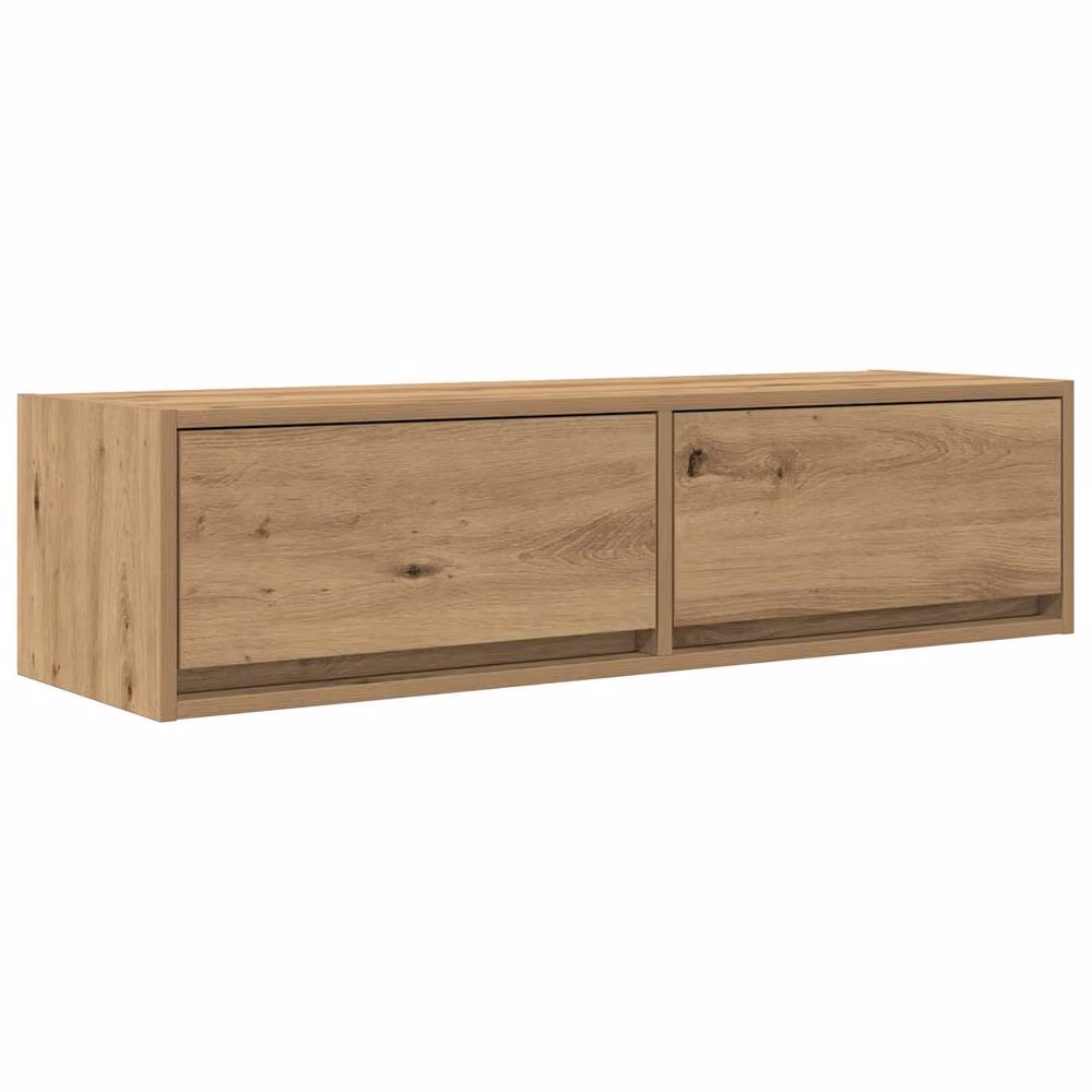 Berkfield Home Artisan Oak TV Cabinet in Brown, W: 100 cm, D: 31 cm, H: 25.5 cm – 2