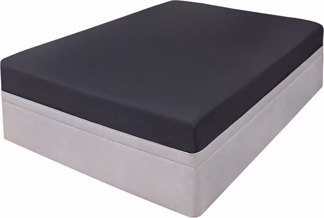 Highams Soft 100% Cotton Fitted Bed Sheet, Plain Dye, Grey Silver, W: 140 cm, L: 200 cm