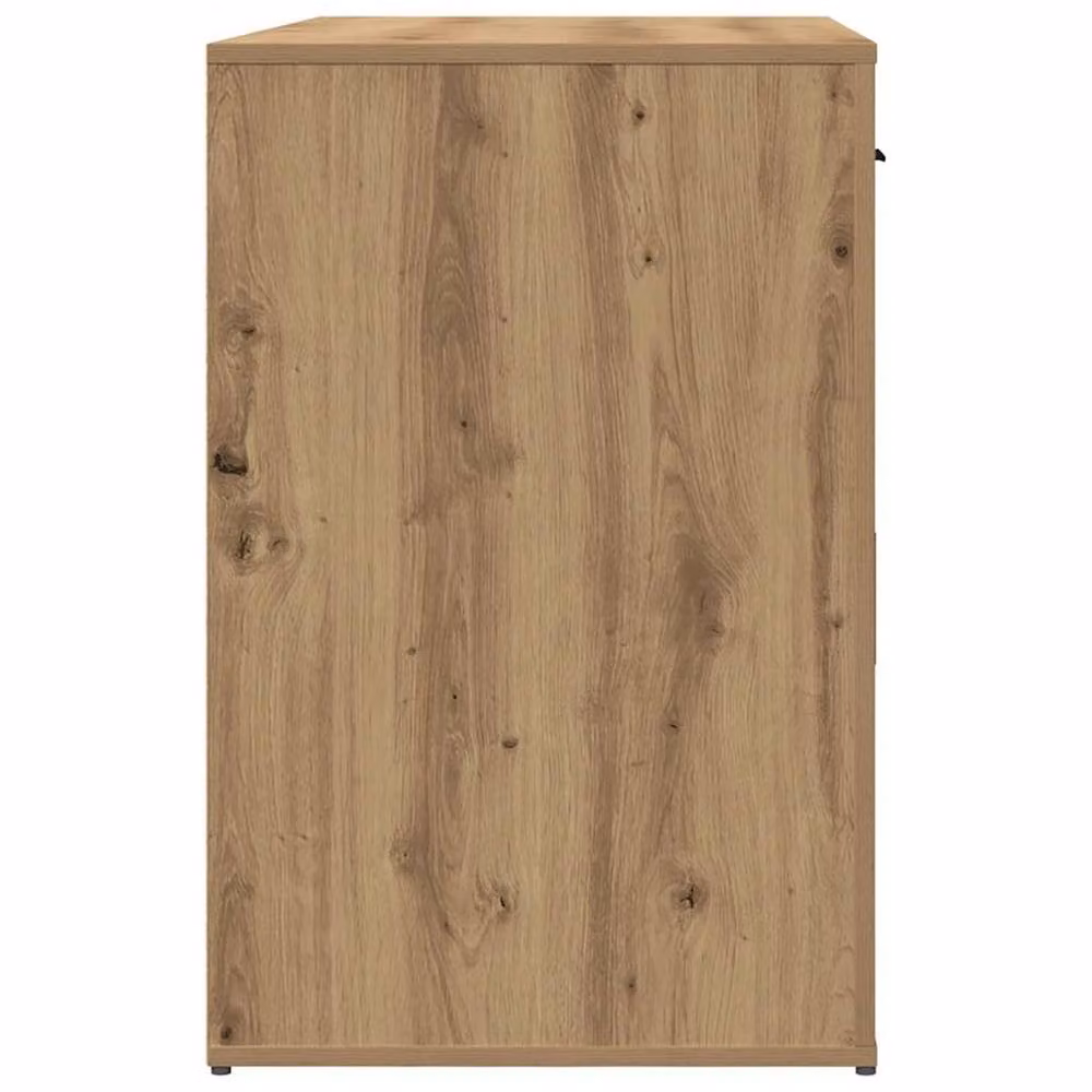 Berkfield Home Artisan Oak Computer Desk in Brown, W/D/H: 100 x 49 x 75 cm – 4