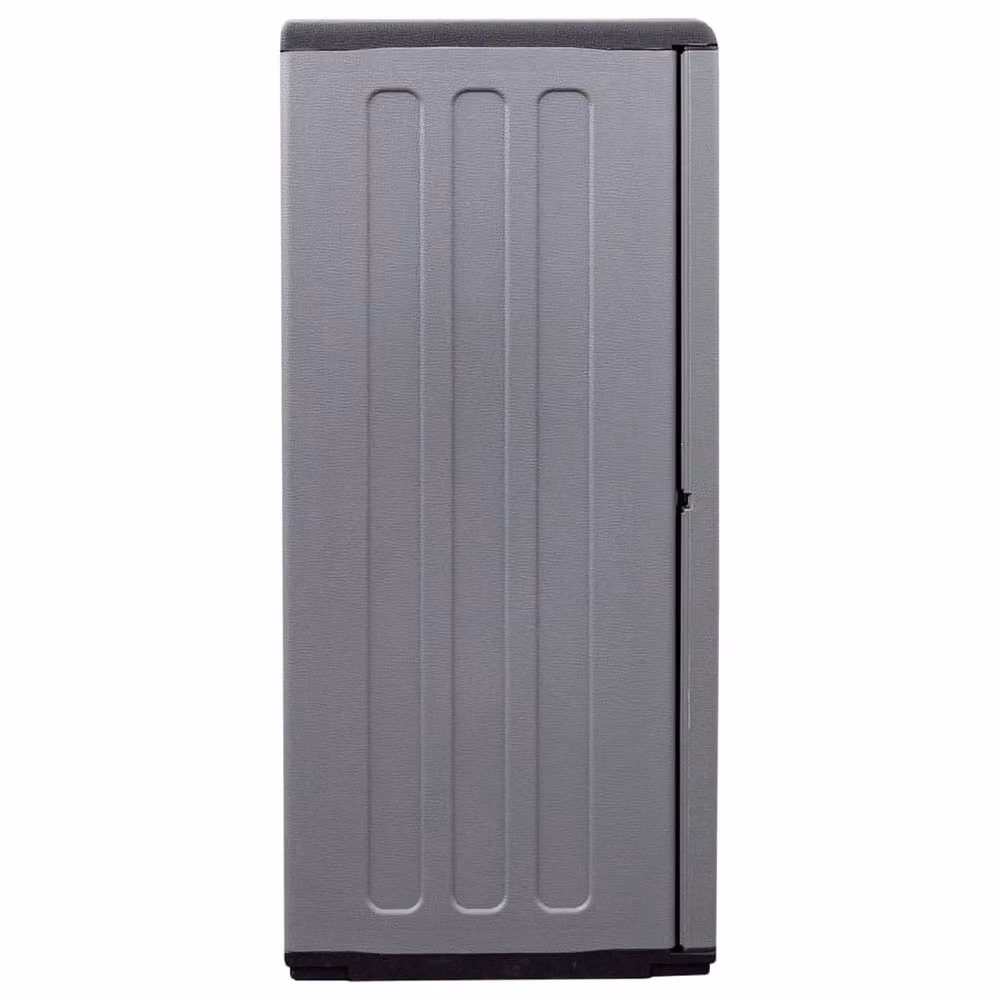 Berkfield Home Garden Storage Cabinet in Grey and Black, W/D/H: 102 x 37 x 84 cm – 3