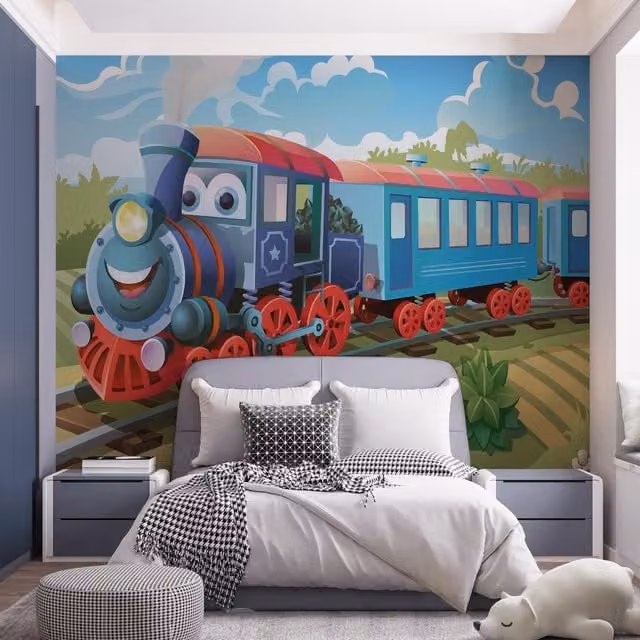Walltastic Multicolour and Blue Wall Mural