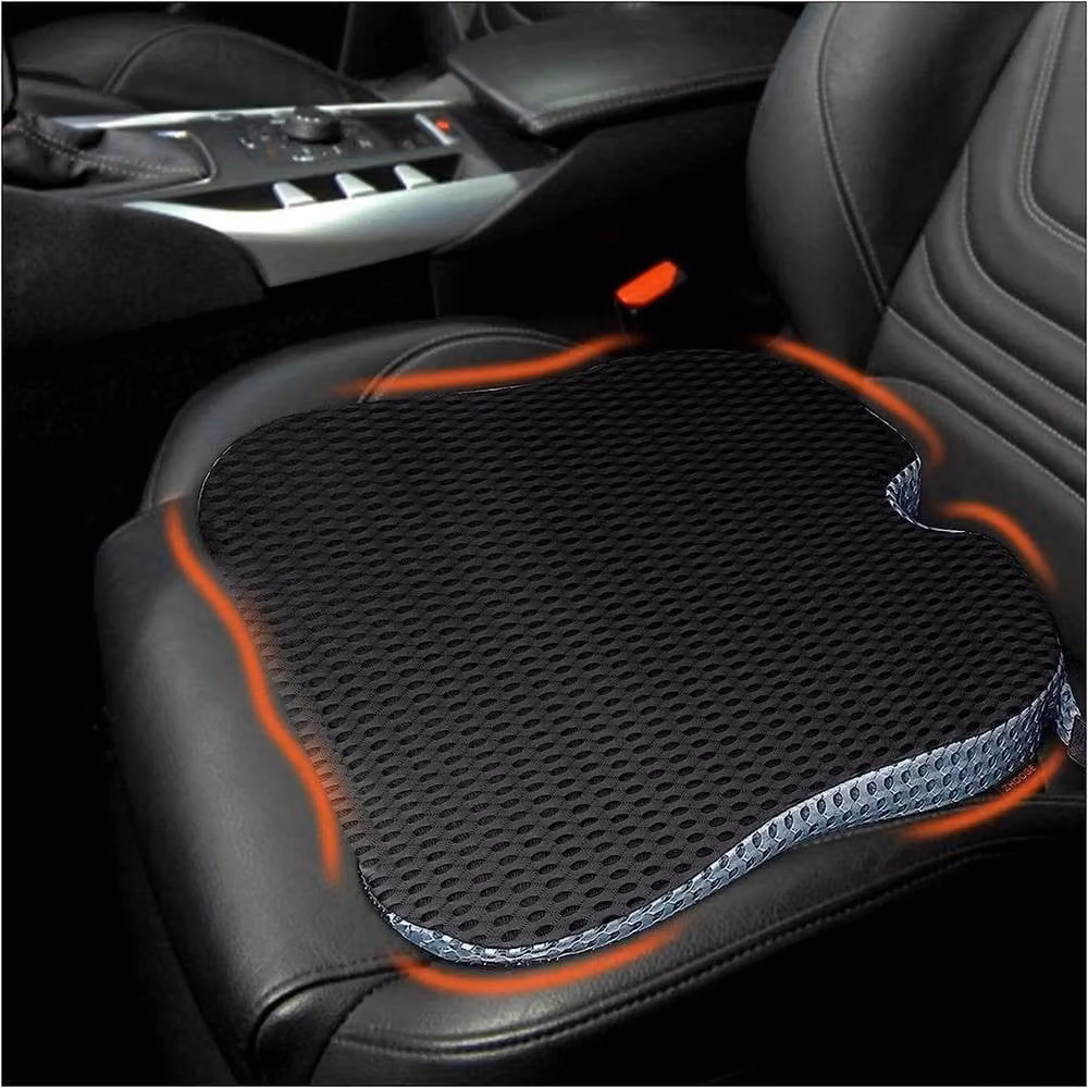 FLAVORA Black Thick Memory Foam Wedge Seat Cushion Pad, W: 100 cm x L: 190 cm – 2