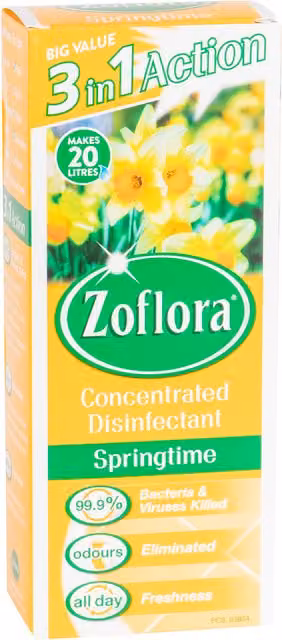 Zoflora Concentrated Multipurpose Disinfectant Springtime Multicolour