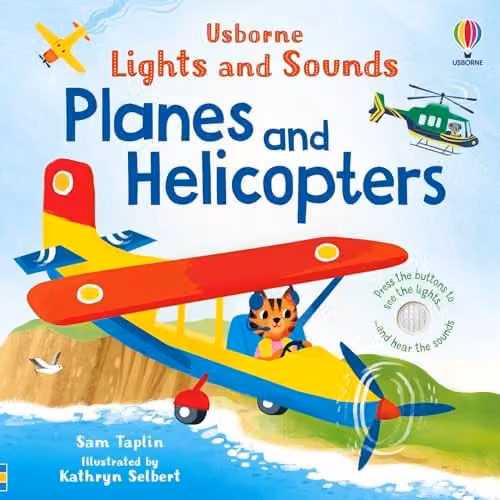 Usborne Lights and Sounds Planes and Helicopters Multicolour Board Book – 1