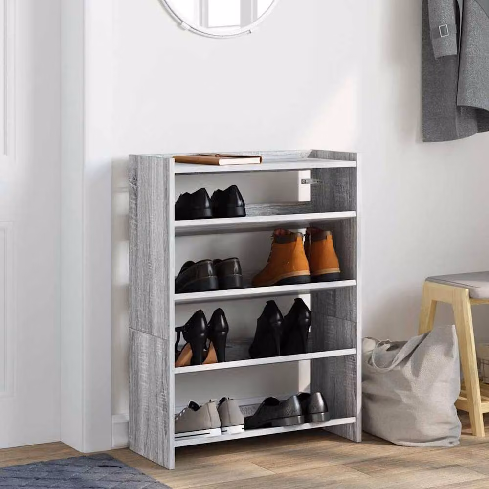 Berkfield Home Grey Sonoma Shoe Rack, W/D/H: 60 x 25 x 81 cm – 3