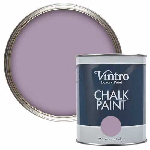 Vintro Amethyst Lilac Chalk Paint, 1 Litre, Ultra Matt Finish