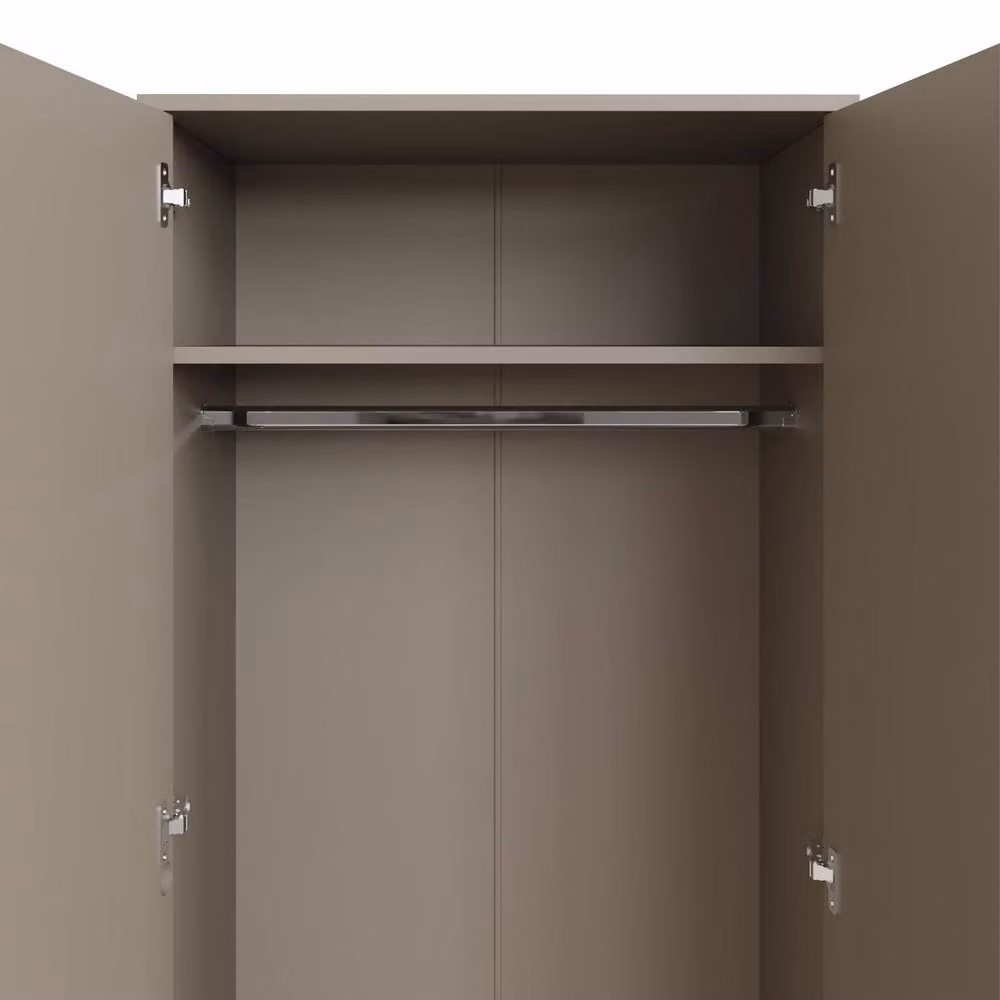 FWStyle Modern 2 Door Double Wardrobe in Beige – 3