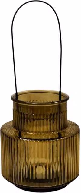 Four Candle Round Glass Tabletop Candle Holder in Green, H 28.0 cm x W 13.0 cm x D 13.0 cm – 1