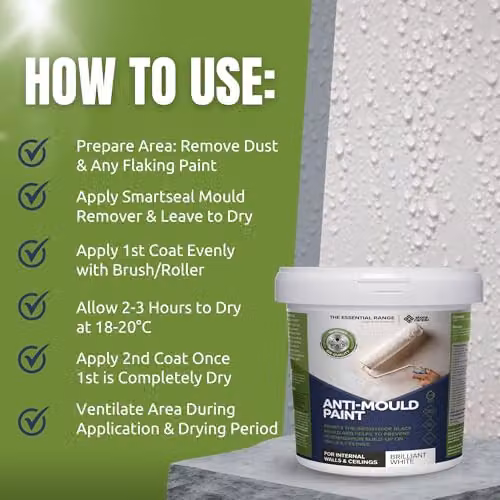 Stonecare4u Anti Mould Paint, Brick Red, 2.5 l – 2