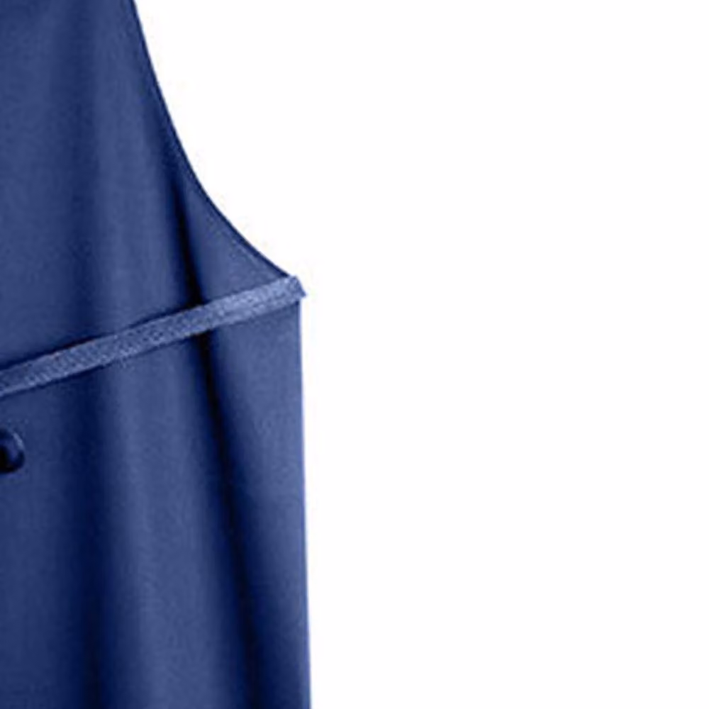 Dennys Polyester Bib Apron in Navy Blue – 2