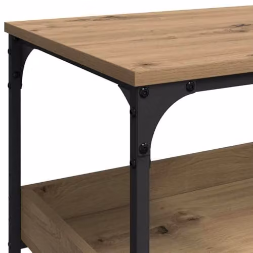 vidaXL Industrial Kitchen Trolley in Brown Oak, W: 60 cm, D: 41 cm, H: 80.5 cm – 4