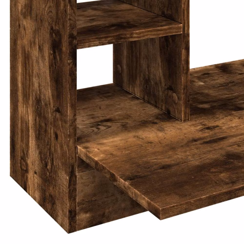 Berkfield Home Modern Wall-Mounted Writing Desk in Smoked Oak Brown, W/D/H: 105 x 48 x 75 cm – 6