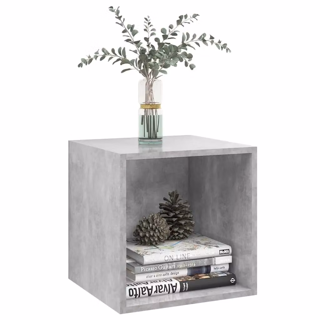 Berkfield Home Modern Wall Mounted Cabinet in Concrete Grey, W/D/H: 37 x 37 x 37 cm – 3