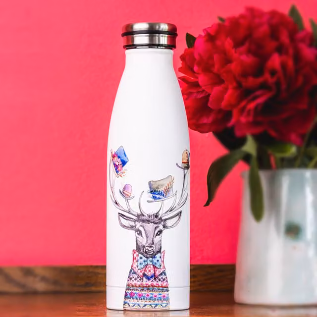 Mikasa Multicolour and White Water Bottle