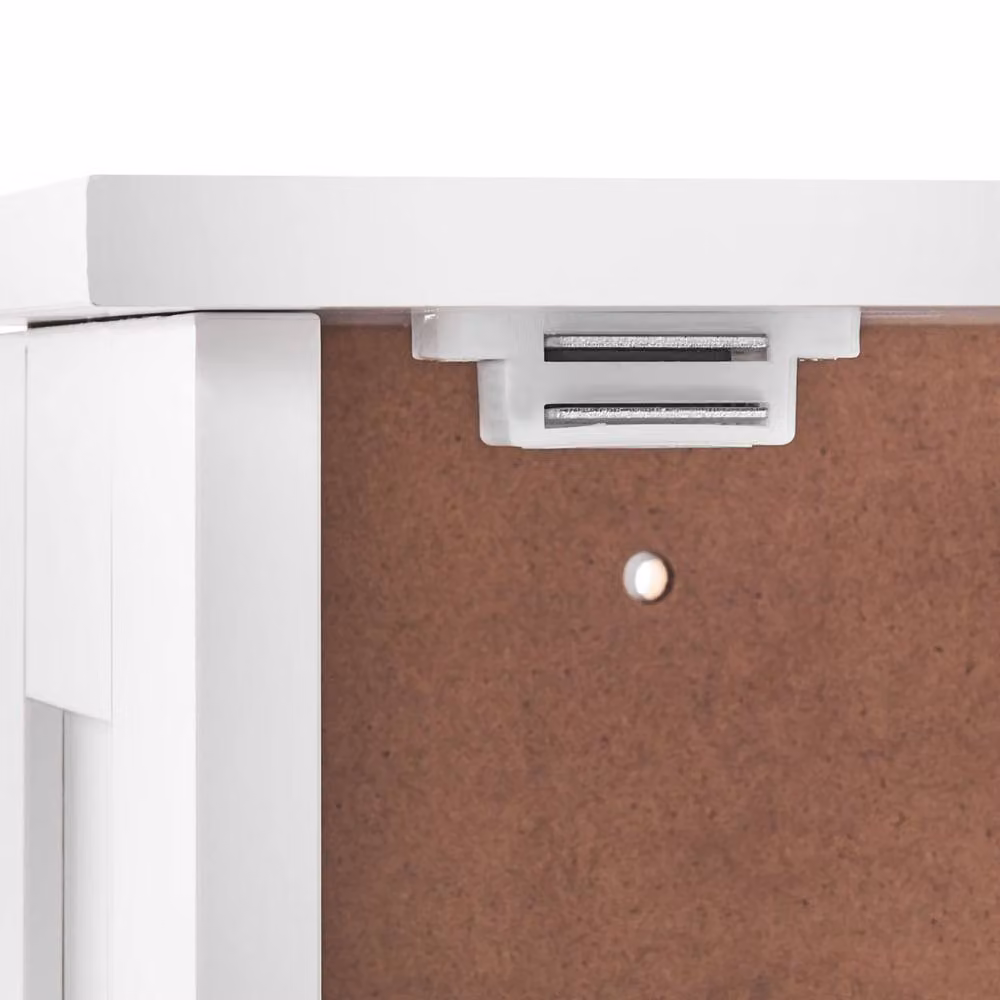 Wyld and Coco White Lacquered MDF Wall Mounted Mirror Cabinet with Internal Shelves, W/D/H: 34 x 15 x 53 cm – 3