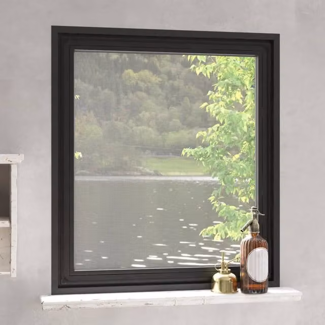 Berkfield Home Magnetic Insect Screen for Windows, Anthracite and Black, W: 130 cm, H: 150 cm