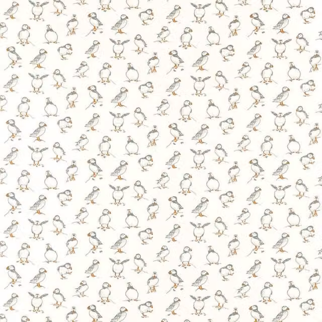 Clarke & Clarke Atlantic Fabric in Natural, Beige and White Multicolour