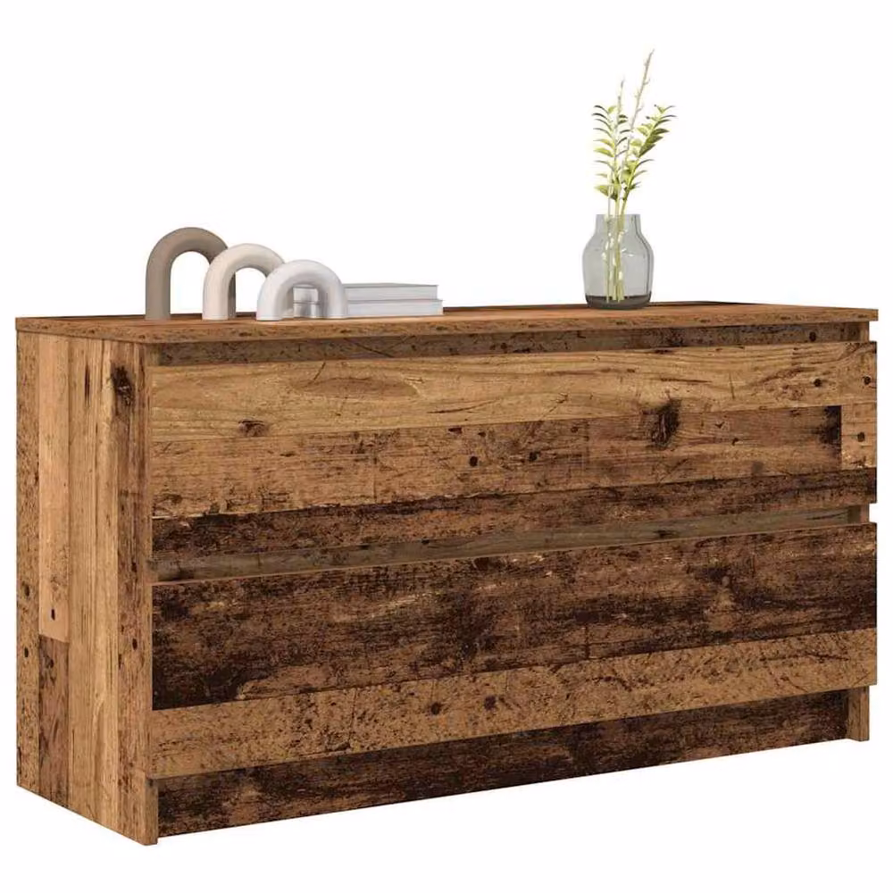 Berkfield Home Rustic Old Wood TV Cabinet in Brown, W/D/H: 100 x 35 x 54 cm – 3
